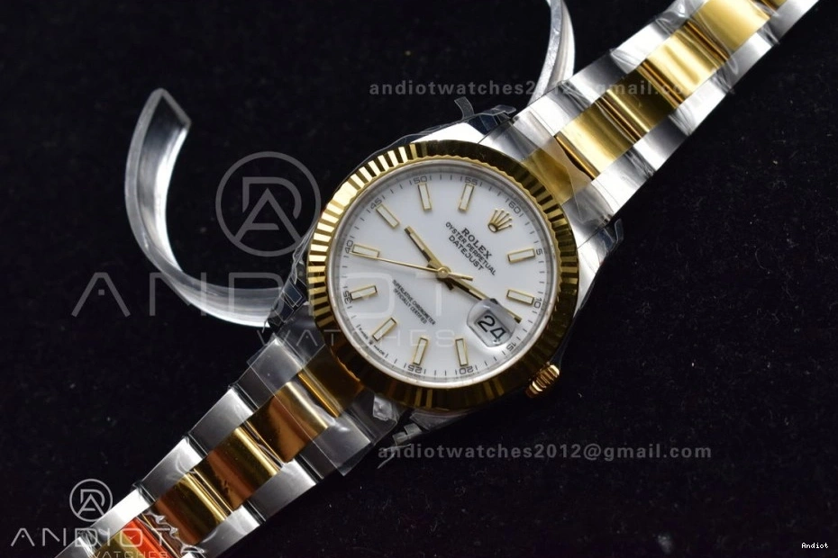 DateJust 1:1 VS YG White Dial 126333 Edition Best Oyster 904L SS Lightweight 599 41 on VSF Bracelet 0729